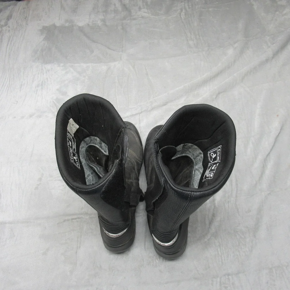Alpinestars Leather Boots Mens‎ 11.5 US Black Gran Torino Gore Tex Motorcycle
